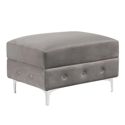 Elmhurst U Shaped Deep Button Tufted Sectional With Ottoman - HOMES: Inside + Out 8 Elmhurst U Shaped Deep Button Tufted Sectional With Ottoman - HOMES: Inside + Out - Image 6