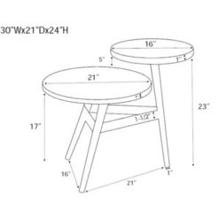 Asprey Side Table - Powell Company -HOMCOM Shop GUEST 966787a5 1490 4c6d 9ed6 311eeb1e81a5