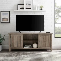 Modern Transitional TV Stand For TVs Up To 65" - Saracina Home -HOMCOM Shop GUEST 97268621 6ada 4045 bddc fcac7e01cda6