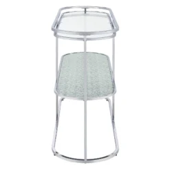 Javete Glam 1 Shelf Sofa Table Chrome - HOMES: Inside + Out -HOMCOM Shop GUEST 975d253b 338c 4bbc 8507 26286d8e20eb
