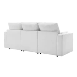 3 Seat Sofa With Removable Cushions And 2 Pillows, Teddy Fabric Upholstered Couch-ModernLuxe -HOMCOM Shop GUEST 9802c301 5d38 412e 8d74 21767e9e0f09
