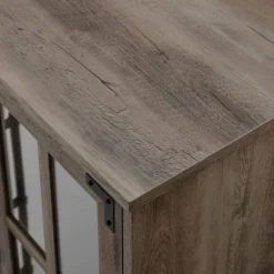 Avalene Modern Farmhouse 4 Door Glass Window Pane TV Stand For TVs Up To 65" - Saracina Home -HOMCOM Shop GUEST 9884c6a7 d3da 412e 8fe0 ad898b68c7a1