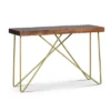 Walter Sofa Table Mango Wood Top With Brass Inlay And Base - Steve Silver -HOMCOM Shop GUEST 98af00ac 93e3 46dc b5cd 7a45a976dfe2