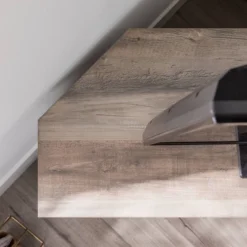 Robinson Rustic Transitional Sliding Barn Door Corner TV Stand For TVs Up To 58" - Saracina Home -HOMCOM Shop GUEST 9925a43b 1257 4b54 af83 9aa2da9341e5