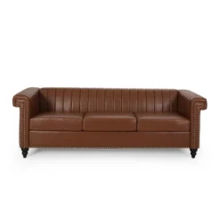 Drury Contemporary Channel Stitch 3 Seater Sofa With Nailhead Trim - Christopher Knight Home 23 Drury Contemporary Channel Stitch 3 Seater Sofa With Nailhead Trim - Christopher Knight Home -HOMCOM Shop GUEST 994f811a f178 4b8a b2cd d48efbfa4344