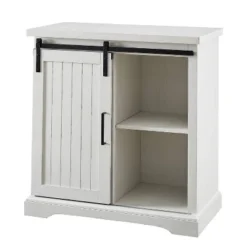 Tertia Grooved Sliding Barn Door Transitional Accent Cabinet - Saracina Home -HOMCOM Shop GUEST 995397ae e044 437c 908c 90a407ce5f0d