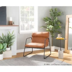 Casper Armchair Leather/Steel Black/Camel Brown - LumiSource 17 Casper Armchair Leather/Steel Black/Camel Brown - LumiSource -HOMCOM Shop GUEST 9b042d33 a221 4c6a 990c 11f0afaeed09