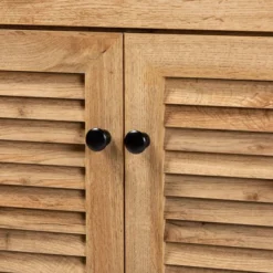 Coolidge Wood 5 Shelf Storage Cabinet Oak Brown - Baxton Studio -HOMCOM Shop GUEST 9b762b9f 2cab 42b5 ba38 1decf7227e78