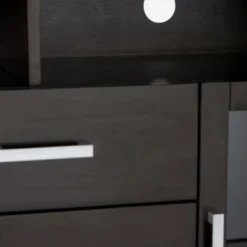 Waterloo Tall TV Stand For TVs Up To 55" Hickory Brown - WyndenHall -HOMCOM Shop GUEST 9c21add3 ebc3 4563 a545 bf4966a0f3f1