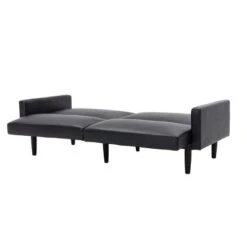 Faux Leather Futon Sofa With Arms Black - Room Essentials™ -HOMCOM Shop GUEST 9d1c56ec c4dc 4391 8d2f 40e99d25975e