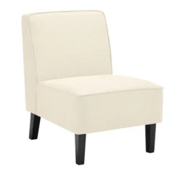 Costway Modern Armless Accent Chair Fabric Single Sofa WithRubber Wood Legs Beige/Gray 21 Costway Modern Armless Accent Chair Fabric Single Sofa WithRubber Wood Legs Beige/Gray -HOMCOM Shop GUEST 9dd456c2 fc30 4782 baa5 d89e77fcd17d