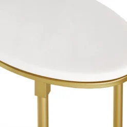 Bordeaux End Table White/Gold 13 Bordeaux End Table White/Gold -HOMCOM Shop GUEST 9f7c4e54 48f7 48f4 a5be 014c71174af1
