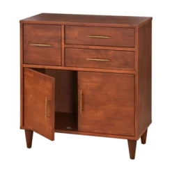 Ana Mid Century Modern Entryway Cabinet Oak - Lifestorey 12 Ana Mid Century Modern Entryway Cabinet Oak - Lifestorey -HOMCOM Shop GUEST a00d505e 10b7 489d a30d 018d8280d833