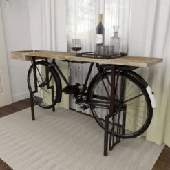 Rustic Metal Console Table Black - Olivia & May 29 Rustic Metal Console Table Black - Olivia & May -HOMCOM Shop GUEST a0745d22 002a 4d46 9d3e d4bdcde4c11e