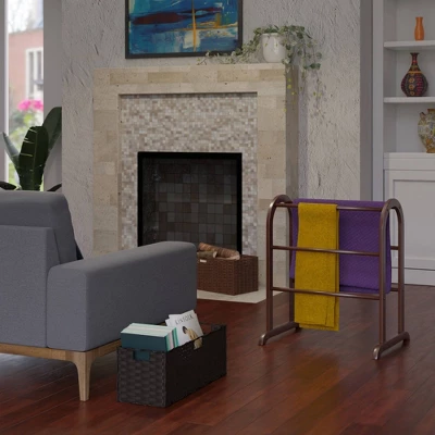 Eleanor Quilt Rack - Antique Walnut - Winsome 8 Eleanor Quilt Rack - Antique Walnut - Winsome - Image 6