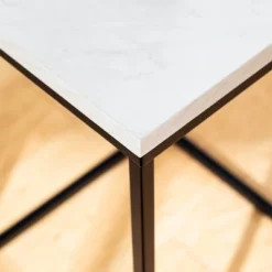 Owen Urban Open Box Frame Side Table Faux White Marble - Saracina Home -HOMCOM Shop GUEST a18d237f 6d41 471e 8f0b cc124916a1b8