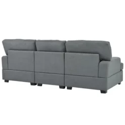 Modern Upholstered 3-Seat Sofa With 4 Pillows-ModernLuxe -HOMCOM Shop GUEST a1e0f131 914b 40d9 9f3e a535ed6ac762