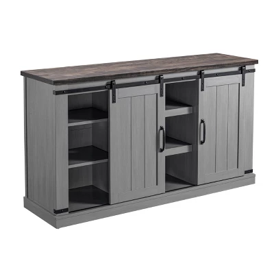 Sliding Doors TV Stand For TVs Up To 60" - Home Essentials 13 Sliding Doors TV Stand For TVs Up To 60" - Home Essentials - Image 11