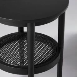 Wood & Cane Round Accent Side Table - Hearth & Hand™ With Magnolia 16 Wood & Cane Round Accent Side Table - Hearth & Hand™ With Magnolia -HOMCOM Shop GUEST a287ad8b 1eca 4b89 bea4 098554898f62