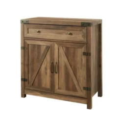 Clarabelle Rustic Farmhouse Barn Door Accent Cabinet - Saracina Home -HOMCOM Shop GUEST a40006ed 0cb0 48a7 93d6 cf039beebf76