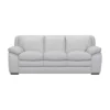 Zanna Genuine Leather Sofa Dove Gray - Armen Living
