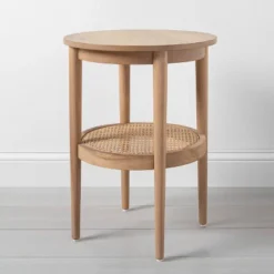 Wood & Cane Round Accent Side Table - Hearth & Hand™ With Magnolia 23 Wood & Cane Round Accent Side Table - Hearth & Hand™ With Magnolia -HOMCOM Shop GUEST a47b2b48 7b15 4cfc b563 12ea4809872c