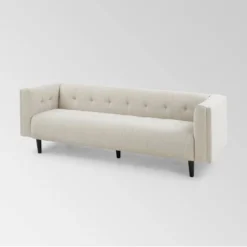 Ludwig Mid Century Modern Upholstered Tufted Sofa - Christopher Knight Home -HOMCOM Shop GUEST a54364e0 d2a6 4668 b19a 11a62b6f23a6
