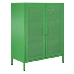 Channing 2 Door Accent Cabinet Mesh Metal Locker - Novogratz -HOMCOM Shop GUEST a572a4e1 e580 4c93 b1f4 9f691abe1594