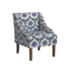 Classic Swoop Arm Chair Ikat Medallion Print - HomePop
