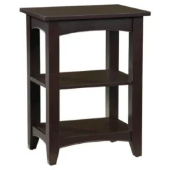 Shaker Cottage Wood 2 Shelf End Table - Alaterre Furniture -HOMCOM Shop GUEST a5bff7ff 6de7 4123 aae9 b5b8522654a4