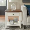 Charleston End Table Off White/Chestnut - Buylateral 1 Charleston End Table Off White/Chestnut - Buylateral -HOMCOM Shop GUEST a634353a 0f3b 4584 b84f 81bc02e79510