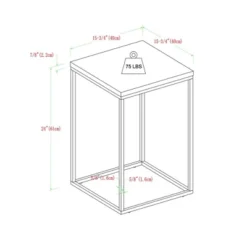 Owen Urban Open Box Frame Side Table Faux White Marble - Saracina Home -HOMCOM Shop GUEST a6c6b240 e494 449b 94d6 29004ba6eb70
