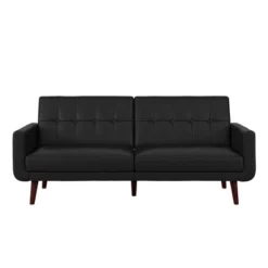 Fiore Modern Futon Faux Leather - Room & Joy -HOMCOM Shop GUEST a74aa747 430a 4bdd 898e a3f0a2966f9d