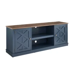58" TV Stand For TVs Up To 65" Navy - Home Essentials -HOMCOM Shop GUEST a77795ab ef3b 4a2d 9c99 068063afc664
