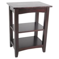 Shaker Cottage Wood 2 Shelf End Table - Alaterre Furniture -HOMCOM Shop GUEST a87354e0 ba45 4b29 9ef4 b1575d4543f1