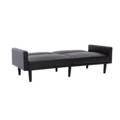 Faux Leather Futon Sofa With Arms Black - Room Essentials™ -HOMCOM Shop GUEST a945b560 36ab 4a76 92b1 3d0399365027