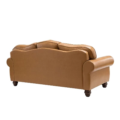 Gracia 81" Transitional Wide Sofa With Removable Cushions And Nailhead Trim For Living Room And Bedroom | ARTFUL LIVING DESIGN 6 Gracia 81" Transitional Wide Sofa With Removable Cushions And Nailhead Trim For Living Room And Bedroom | ARTFUL LIVING DESIGN - Image 4