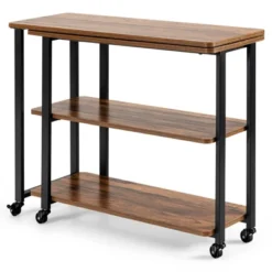 Tangkula Sofa Side Table W/Storage Shelves Mobile End Table Rolling Couch Table Desk For Living Room Bedroom 16 Tangkula Sofa Side Table W/Storage Shelves Mobile End Table Rolling Couch Table Desk For Living Room Bedroom -HOMCOM Shop GUEST aa117735 58ee 4842 95b5 3eb8b0a8308b