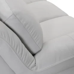 Zanna Genuine Leather Sofa Dove Gray - Armen Living -HOMCOM Shop GUEST aa6e8ec3 cd52 43dd a500 be9cc4b57fd8