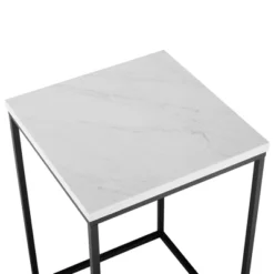 Owen Urban Open Box Frame Side Table Faux White Marble - Saracina Home -HOMCOM Shop GUEST aac9976d 0065 45dc 834e 760c9bc8ea83