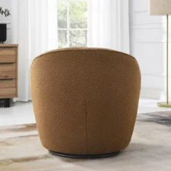 Boucle Upholstered Swivel Barrel Chair - Kinwell 27 Boucle Upholstered Swivel Barrel Chair - Kinwell -HOMCOM Shop GUEST ab4e53ec aefb 4c57 b7e1 394a163ad161