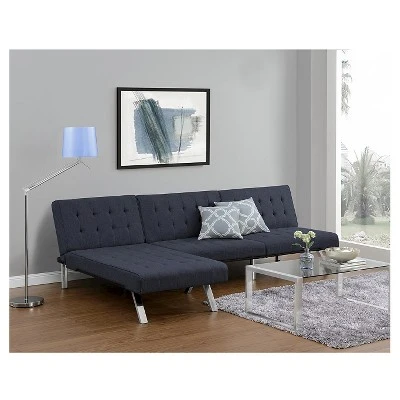 Eve Velvet Upholstered Convertible Futon - Room & Joy 10 Eve Velvet Upholstered Convertible Futon - Room & Joy - Image 8