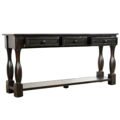64"L Extra-thick Console Table With Drawers And Shelf-ModernLuxe -HOMCOM Shop GUEST aec834f2 62e5 41b6 93d8 0fd854f2f820