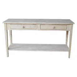 Spencer Console Server Table Unfinished Light Brown - International Concepts -HOMCOM Shop GUEST af7c0e82 4c8b 4542 9f50 d23381d1e474