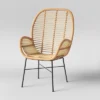 Lily Rattan Armchair With Metal Legs - Assembly Required - Opalhouse™ -HOMCOM Shop GUEST afbf21b8 b34d 49d3 8cec e60254d7c3d4