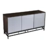Spilscar Contemporary Storage Cabinet Brown With Silver - Aiden Lane -HOMCOM Shop GUEST b0ef2215 aaef 4749 a0e5 5d4c31f88951
