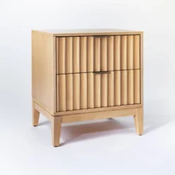 Thousand Oaks Wood Scalloped End Table With Drawers - Threshold™ Designed With Studio McGee -HOMCOM Shop GUEST b1016a0e 6edf 4061 a9c6 028465971ed1