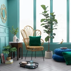 Avocet Rattan Fan Back Accent Chair - Threshold™ -HOMCOM Shop GUEST b4230e92 292e 47c5 9560 3c0012d9b185