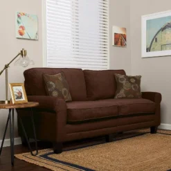 73" RTA Copenhagen Collection Sofa Rye Brown - Serta
