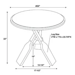 Percy Side Table - Powell Company -HOMCOM Shop GUEST b5163aa7 c1f7 46f8 8af7 872ad9347af9